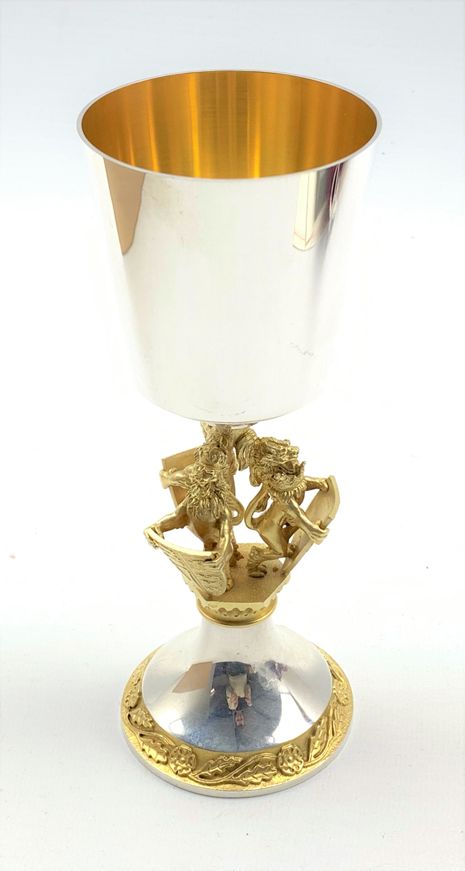 Elizabeth II silver and silver gilt limited edition 'Herald's Goblet' commemorating the