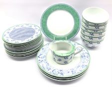 Villeroy & Boch 'Switch 3' dinnerware - five dinner plates, eight side plates, six bowls,