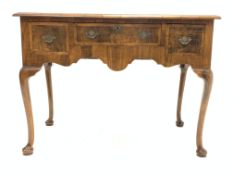 18th century style walnut side table,
