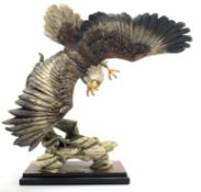 Capodimonte model of an eagle 'Sky Watch', modelled by Giuseppe Armani,
