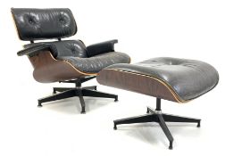 Charles & Ray Eames for Herman Miller - laminated plywood and rosewood veneered lounger