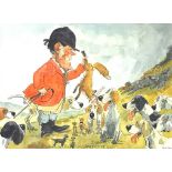 John William Wilkinson (Wilk 1906-1994), watercolour cartoon 'That's it me boys',