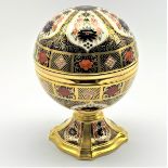 Royal Crown Derby limited edition Millennium globe clock produced for Sinclairs in Imari colours No.