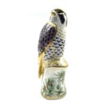 Royal Crown Derby paperweight modelled as a Peregrine Falcon,