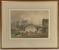 James Bourne (1773-1854) 'Ouse Bridge York' watercolour, titled on the mount,