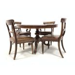 Victorian walnut breakfast table,