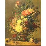 Dutch still life coloured print,