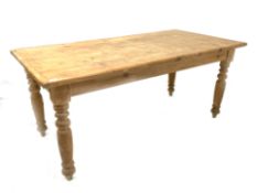 Victorian design pine farmhouse kitchen table,