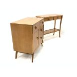 Mid century G-Plan design light oak chest, with one long drawer,