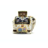 Royal Crown Derby paperweight modelled as Father Elephant,