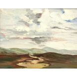 Donald Murray Smith (1865-1952) 'Among the Hampshire Hills' oil on board, inscribed verso,
