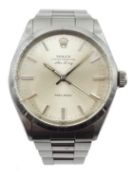 Rolex Oyster Perpetual Air King Precision gentleman's stainless steel bracelet wristwatch, model no.