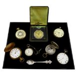 George IV silver pocket watch, London 1820, WWI compass inscribed on back case Sherwood & Co. No.