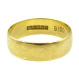 18ct gold wedding band Birmingham 1972 Condition Report & Further Details Approx 3.