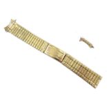 9ct gold expanding watch bracelet hallmarked Condition Report & Further Details