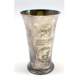 Silver beaker to commemorative the Apollo 11 Moon Landing, 20th July 1969 No.