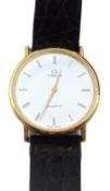 Omega 9ct gold gentleman's quartz wristwatch No.