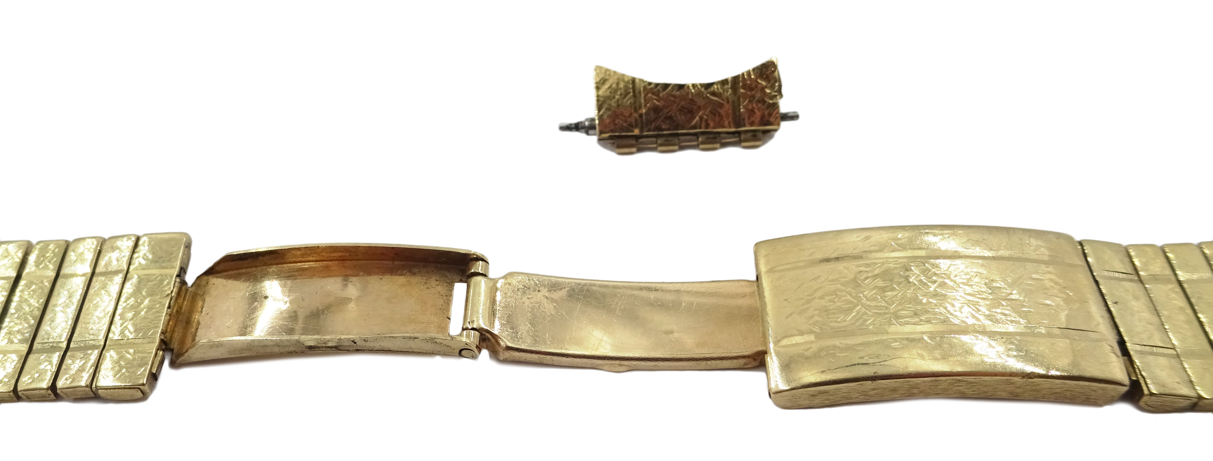 9ct gold expanding watch bracelet hallmarked Condition Report & Further Details - Image 2 of 3