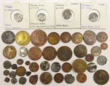 Mixed collection of World coinage including Roman silver Denarius,