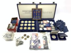 Collection of Great British and World coins including George VI 1937 crown,