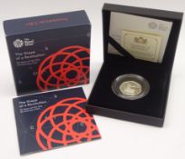 United Kingdom 2019 50 years of the 50p silver proof piedfort fifty pence coin,