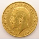 King George V 1912 gold half sovereign Condition Report & Further Details <a