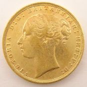 Queen Victoria 1872 gold full sovereign Condition Report & Further Details <a