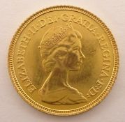 Queen Elizabeth II 1982 gold half sovereign Condition Report & Further Details