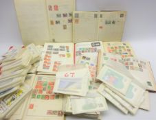 Mixed collection of world stamps in eight albums and various mint and used PHQ cards