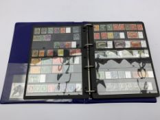 Ring binder and contents of Queen Victoria and later Canadian and other World stamps