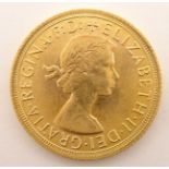 Queen Elizabeth II 1965 gold full sovereign Condition Report & Further Details