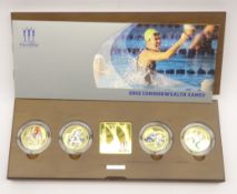 The Royal Mint United Kingdom Manchester 2002 Commonwealth Games silver proof piedfort collection,