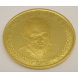 Israel 1967 'Moshe Dayan' gold medal, to commemorate the six day war, .900 gold, 10.