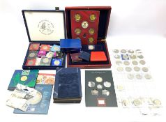 Various partially complete whitman folders, five United States proof sets dated 1968, 1969, 1971,