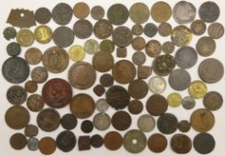 Mixed collection of Great British and World coinage including silver hammered coin,