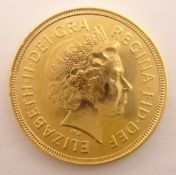 Queen Elizabeth II 2001 gold full sovereign Condition Report & Further Details