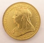 Queen Victoria 1900 gold full sovereign Condition Report & Further Details <a