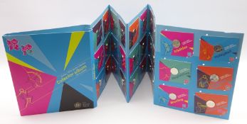 London 2012 complete sports collection of twenty-nine Olympic fifty pence pieces and a completer