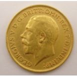 King George V 1913 gold half sovereign Condition Report & Further Details <a