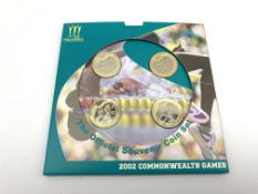 Royal Mint 2002 Manchester Commonwealth Games, set of four two pound coins,