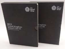 Two United Kingdom 2013 annual coin sets