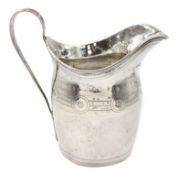 George III silver cream jug by Solomon Hougham, London 1798, approx 3.