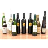 Mixed wine including Carlo Magno Ferliga Rinot Bianco,