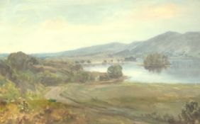 Walter McAdam RSW (Scottish 1866-1935): Loch Chon, oil painting,