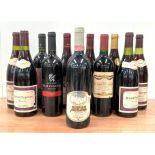 Mixed red wines including four bottles of Auxey-Duresses 1990 75cl 12.