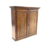 Georgian mahogany bureau bookcase top,