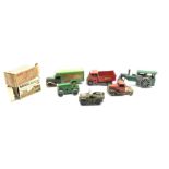 Six Tri-ang Minic clockwork tin-plate models - Jeep No.