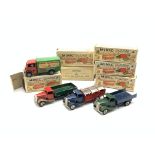 Four Tri-ang Minic clockwork tin-plate commercial vehicles - Minic Transport Express Service