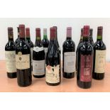 Mixed red wines including Bordeaux, Cabernet Sauvignon, Italian and French wines etc,