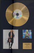 Britney Spears 'Britney 2001' framed presentation display containing signed photo,